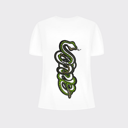 Coiled Serpent Graphic  T-Shirt