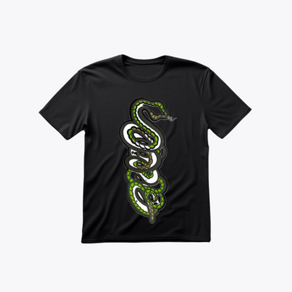 Coiled Serpent Graphic  T-Shirt